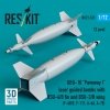 RESKIT RS72-0521 GBU-10 Paveway I laser guided bombs with BSU-4/B fin and BSU-3/B wing (2 pcs) (3D Printed) 1/72